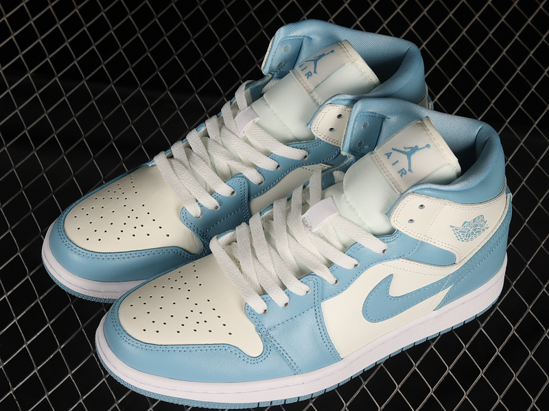 Air Jordan 1 Mid Sail/Sail/Worn Blue 23