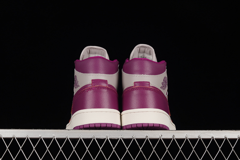 Air Jordan 1 Mid Magenta/Light Grey/White 23