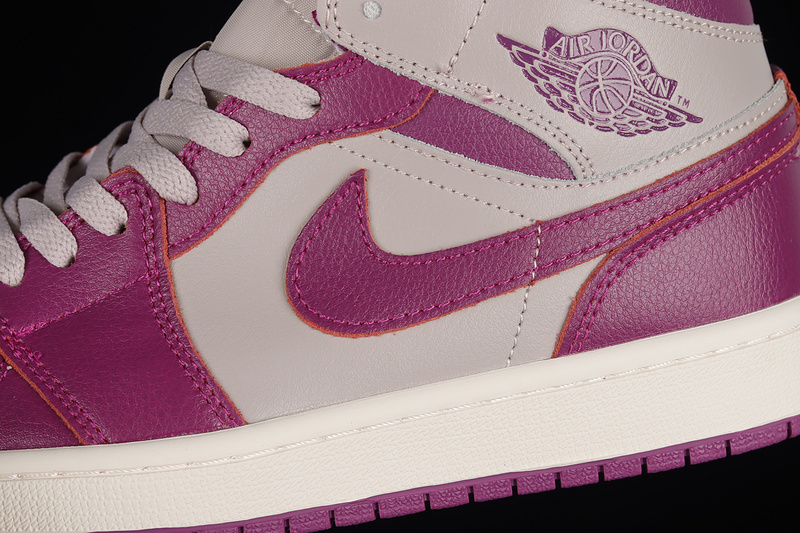 Air Jordan 1 Mid Magenta/Light Grey/White 29