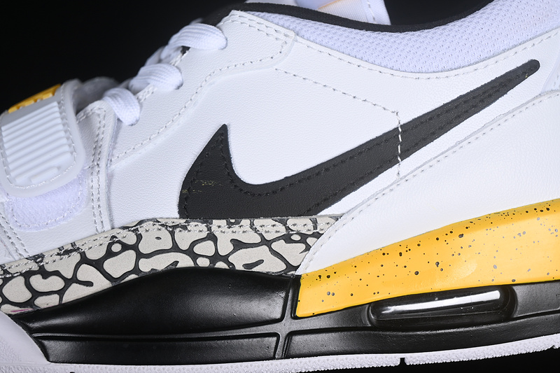 Air Jordan Legacy Aj312 Low White/Black/Yellow 3