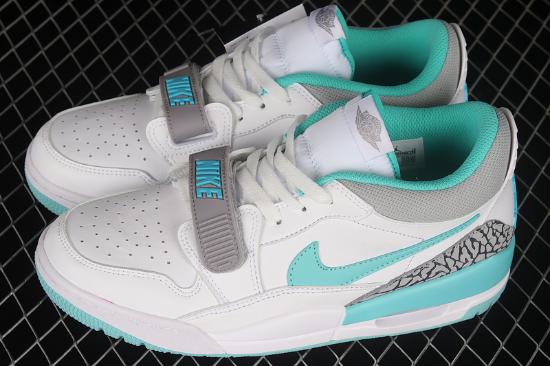 Air Jordan Legacy 312 Low White/White/Turquoise 23