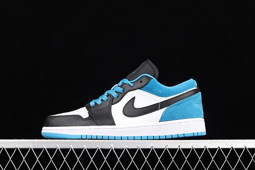 Air Jordan 1 Low Se Black/Black/Laser Blue/White 13