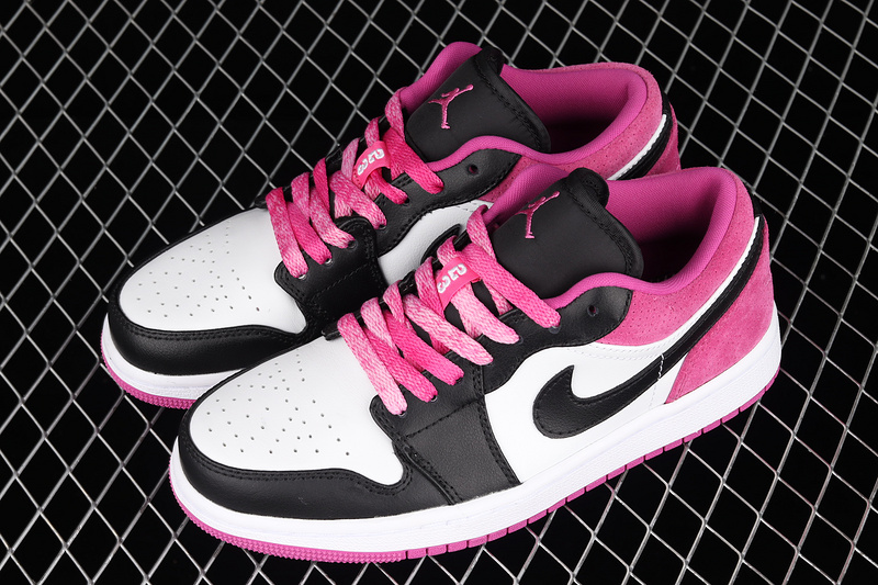 Air Jordan 1 Low Se Fuchsia Black/Fuschia/White 3