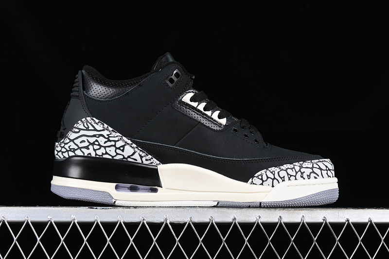 Air Jordan 3 Retro Off Noir White/Black/Grey 11