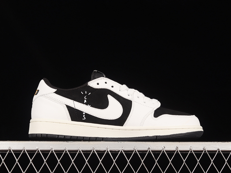 Travis Scott X Air Jordan 1 Low Black/White/White 25