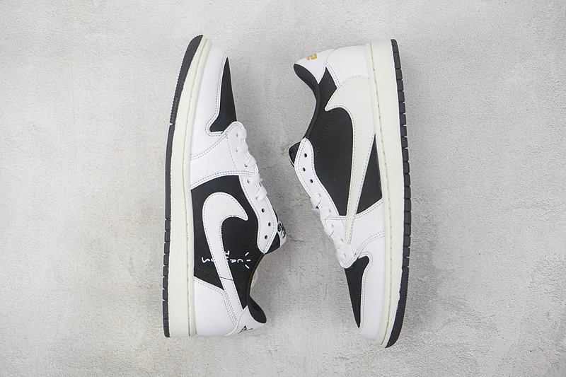 Travis Scott X Air Jordan 1 Low Og White/Black/White 3