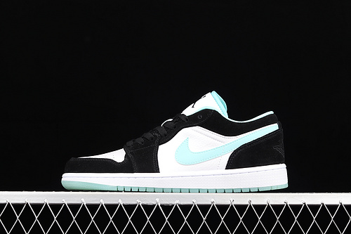 Air Jordan 1 Low White/Black/Island Green 21