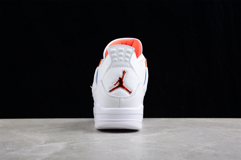 Air Jordan 4 Retro Orange Metallic White/Total Orange/Metallic Silver 13