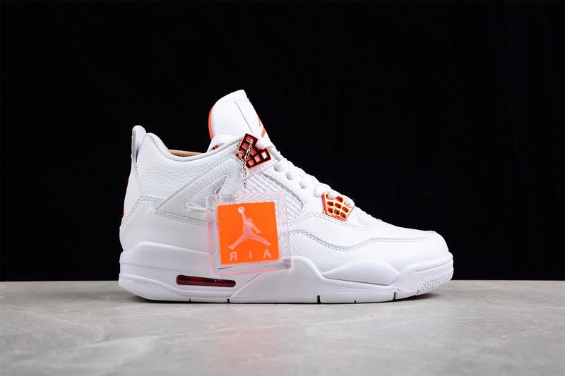 Air Jordan 4 Retro Orange Metallic White/Total Orange/Metallic Silver 15