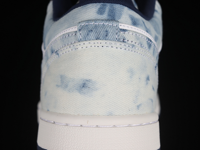 Air Jordan 1 Low Washed Denim White/Blue 5