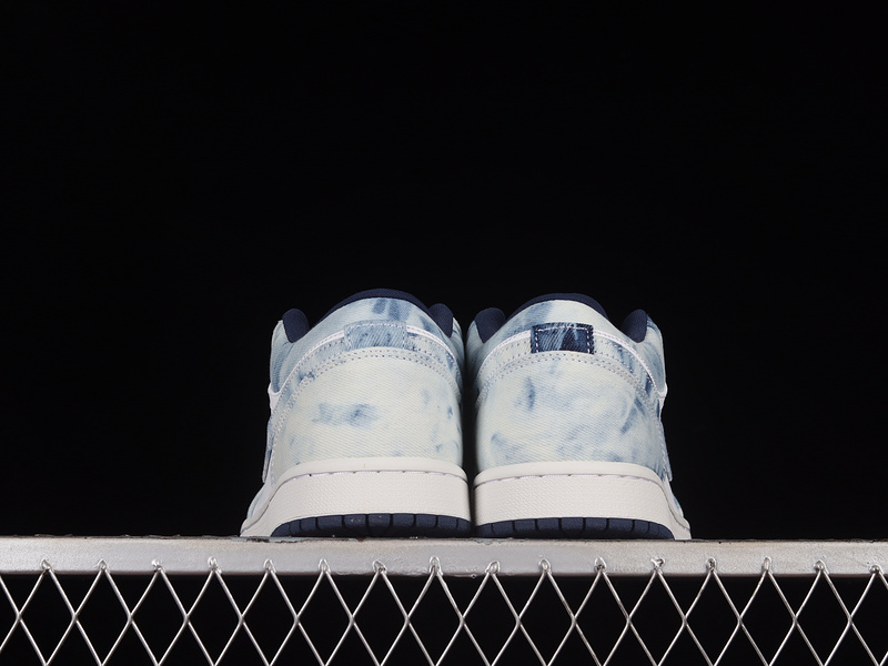 Air Jordan 1 Low Washed Denim White/Blue 27