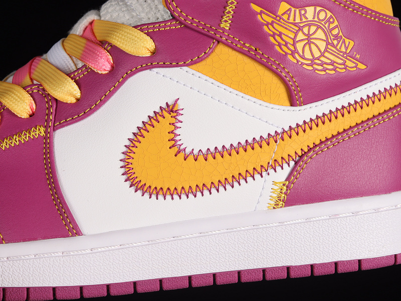 Air Jordan 1 Mid Día De Muertos Lucky Purple/Orange-Sail 11