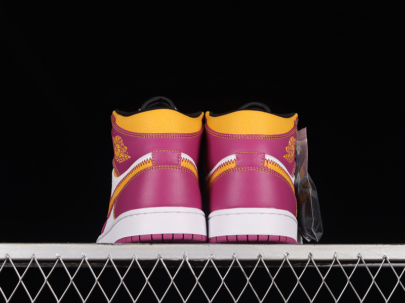 Air Jordan 1 Mid Día De Muertos Lucky Purple/Orange-Sail 15