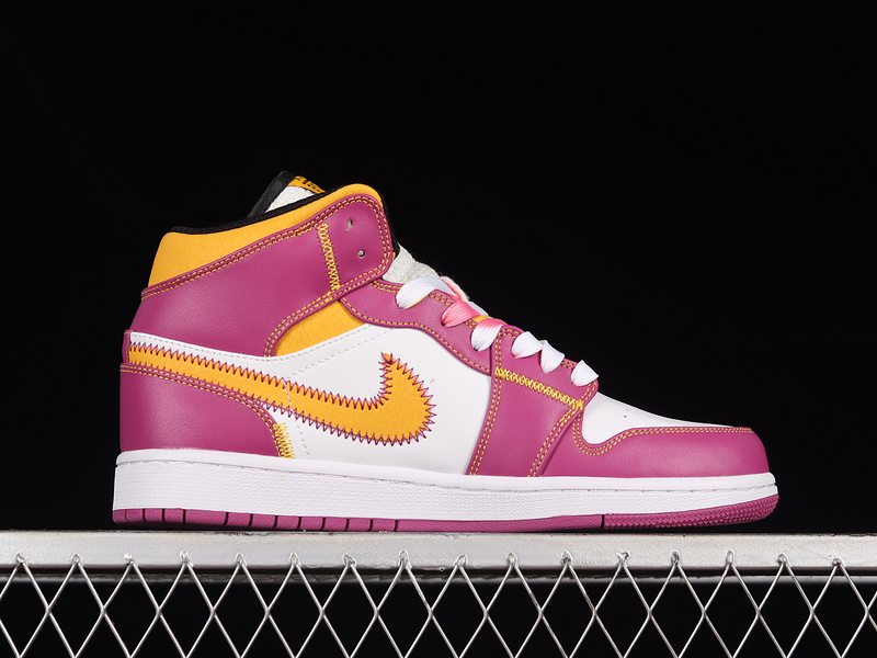 Air Jordan 1 Mid Día De Muertos Lucky Purple/Orange-Sail 29