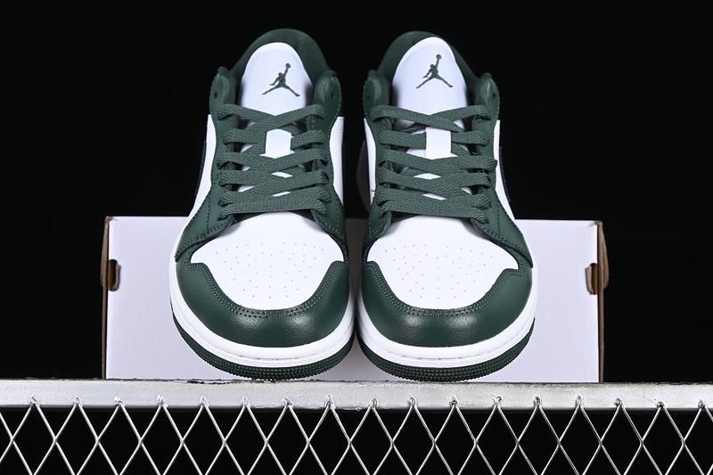 Air Jordan 1 Low Olive Green White/Green 11