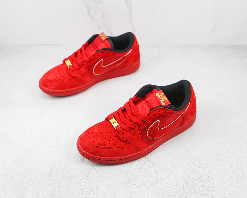 Air Jordan 1 Retro Low Cny Tiger Red/Metallic Gold/Black 9