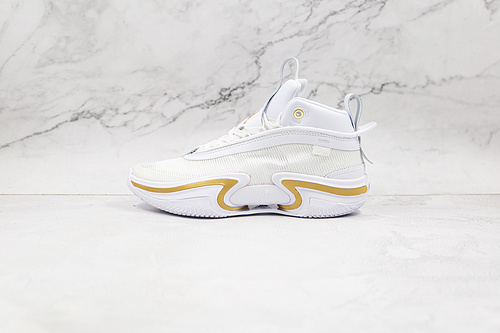 Air Jordan 36 White/White/Metallic Gold 11