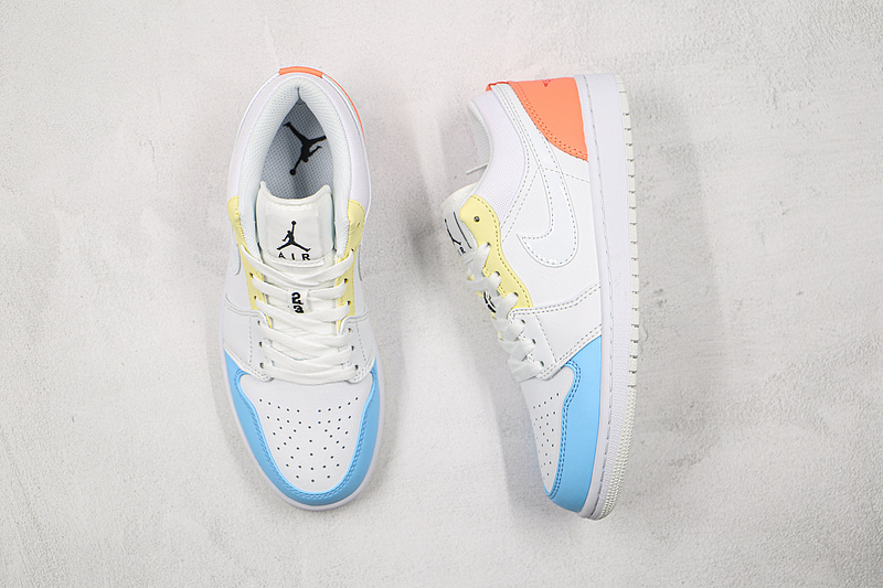 Air Jordan 1 Low To My First Coach Sail/White-Zitron-Summit White 5