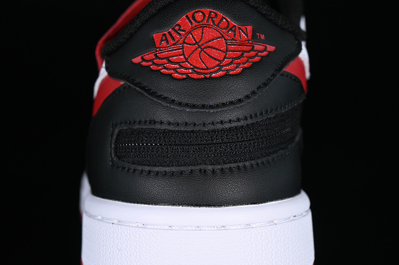 Air Jordan 1 Low Flyease White/Black/Gym Red 5