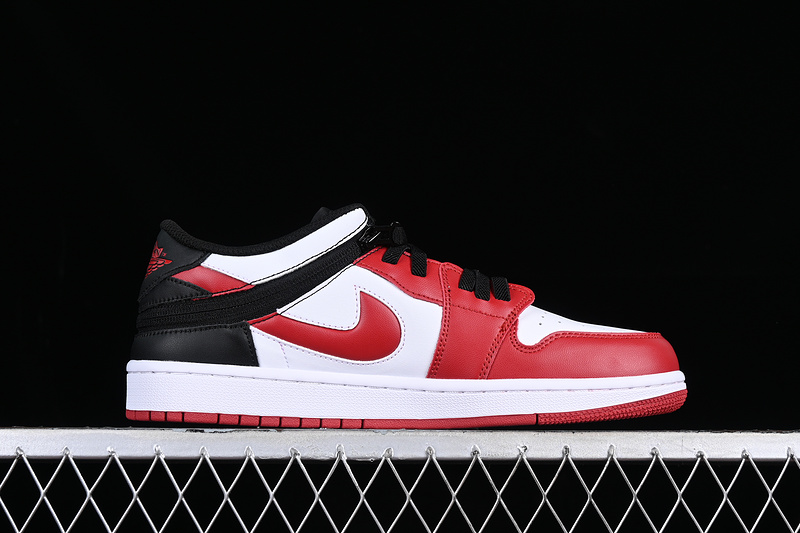 Air Jordan 1 Low Flyease White/Black/Gym Red 19