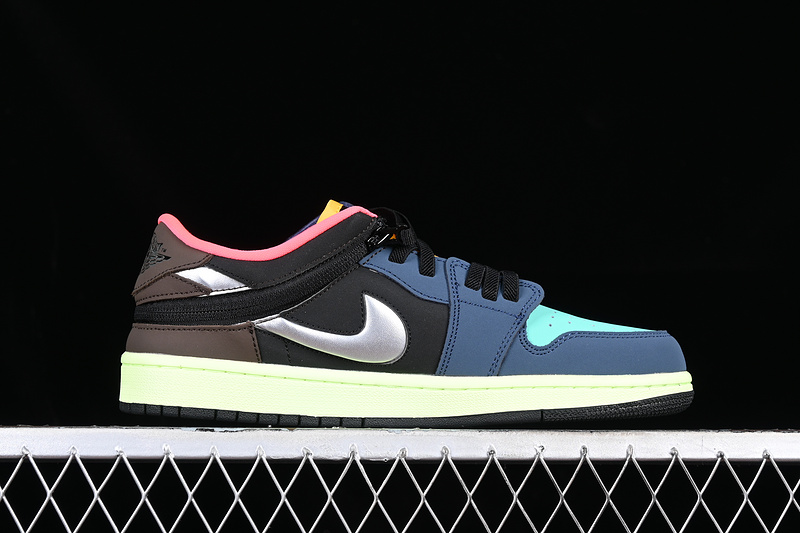 Air Jordan 1 Low Flyease Bio Hack Silver/Green/Brown/Black/Blue 19