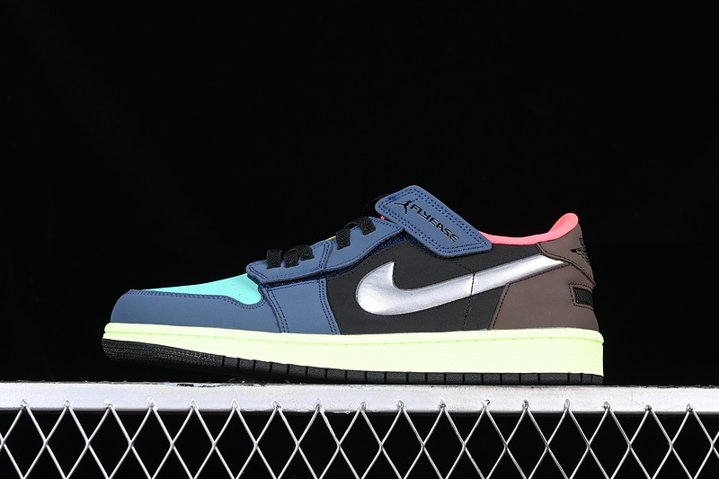 Air Jordan 1 Low Flyease Bio Hack Silver/Green/Brown/Black/Blue 29