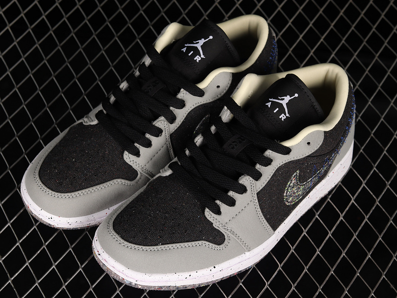 Air Jordan 1 Low Crater Black/Grey/White 23