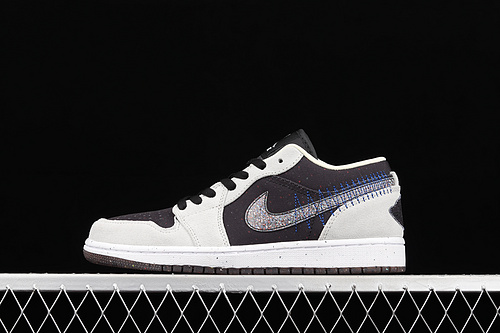 Air Jordan 1 Low Crater Light Grey/Black/Beige 7