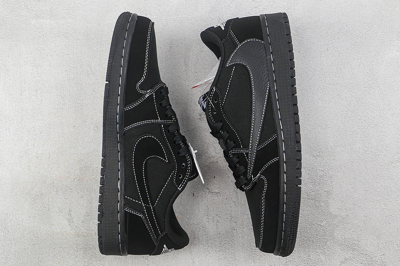 Travis Scott X Air Jordan 1 Low Og Black/Black/Black 5