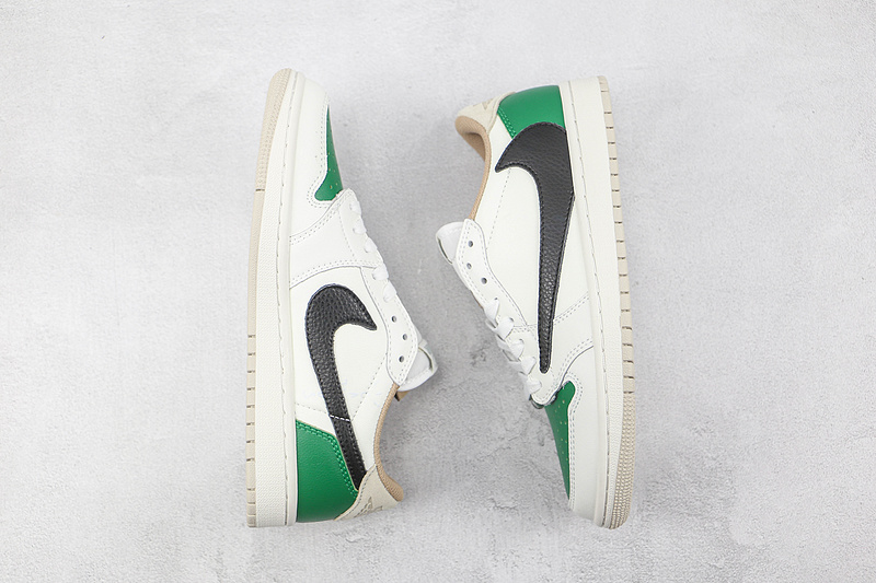 Travis Scott X Air Jordan 1 Low Og Sp White/Black/Green 11