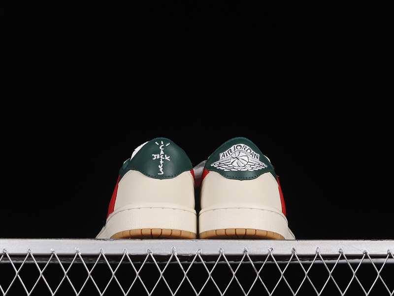 Travis Scott X Air Jordan 1 Low Og Dark Green/White/Red 11