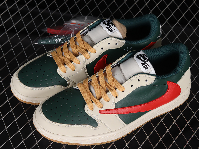 Travis Scott X Air Jordan 1 Low Og Dark Green/White/Red 19