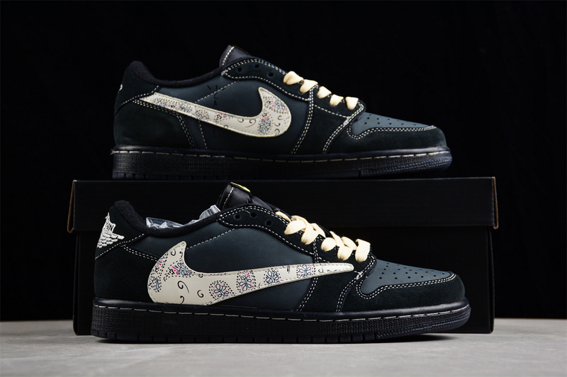 Fragment Ts Air Jordan 1 Low Black/Yellow/Grey 9