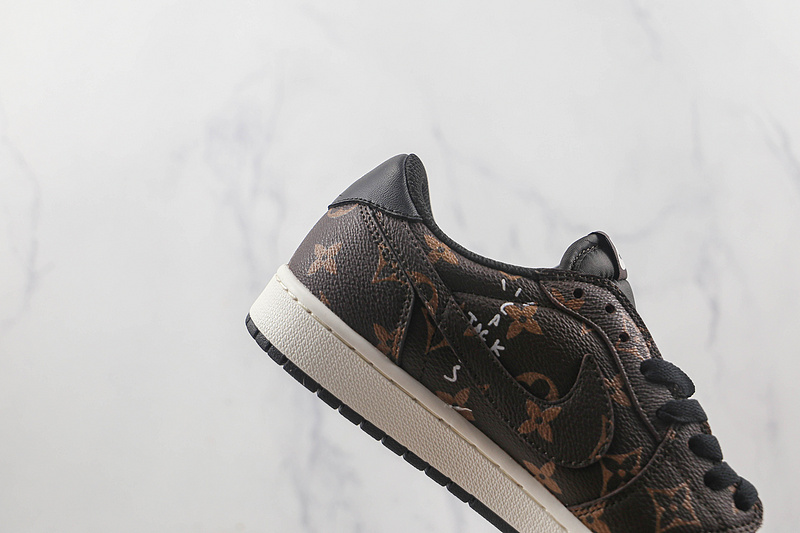 Air Jordan 1 Low X L*V Dark Brown/Black/White 5