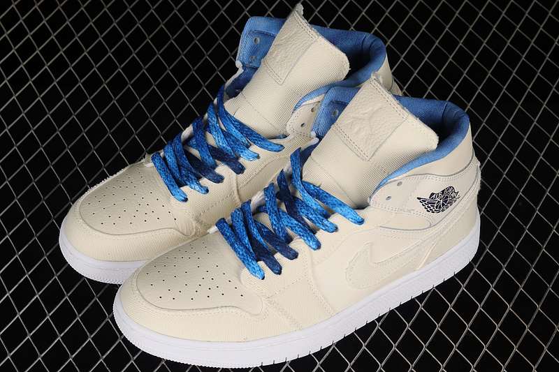 Air Jordan 1 Mid Se Sanddrift Summit White/Midnight Navy 9