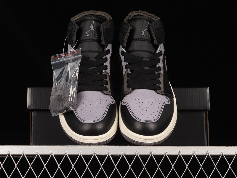 Air Jordan 1 Mid Craft Inside Out Black/Cement Grey-Light Graphite 21