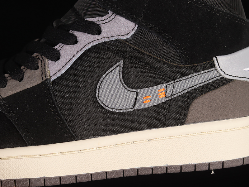 Air Jordan 1 Mid Craft Inside Out Black/Cement Grey-Light Graphite 23