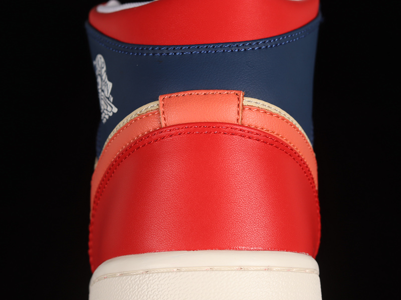 Air Jordan 1 Mid Se French Blue/Fire Red/Beach/Magic Ember 13