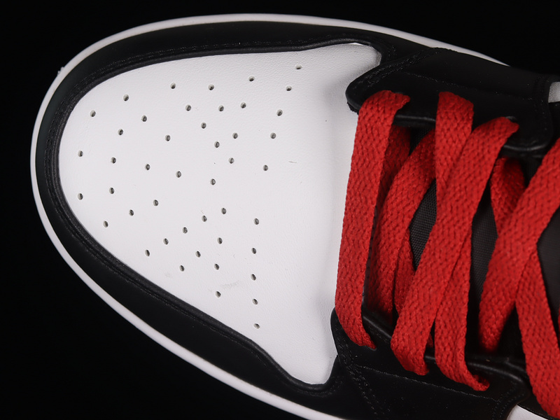 Air Jordan 1 Mid Gs Usa White/Gym Red-Black 25