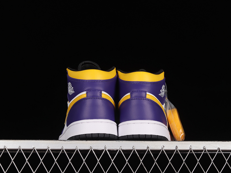 Air Jordan 1 Mid Lakers Dark Concord/Taxi/White/Black 19