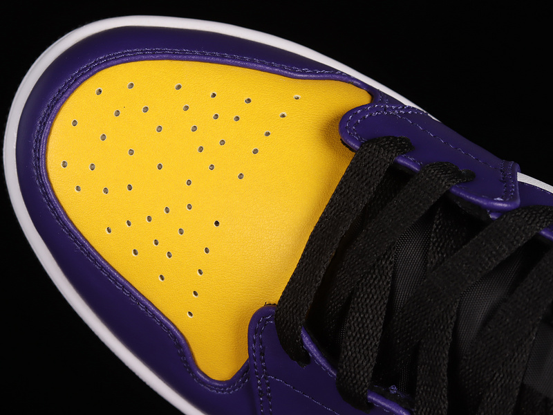 Air Jordan 1 Mid Lakers Dark Concord/Taxi/White/Black 21