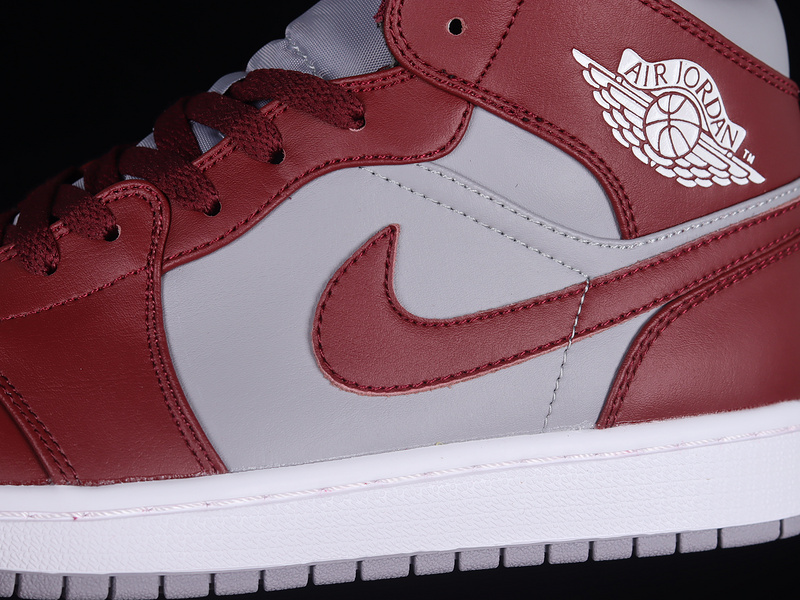 Air Jordan 1 Mid Cherrywood Red/Cement Grey/White 15