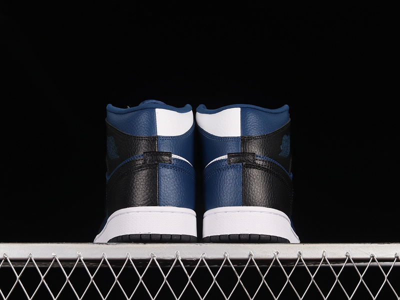 Air Jordan 1 Mid Se Split French Blue/Black/White 3