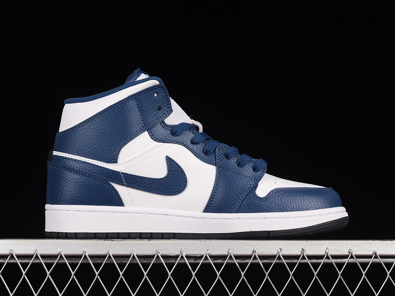 Air Jordan 1 Mid Se Split French Blue/Black/White 29