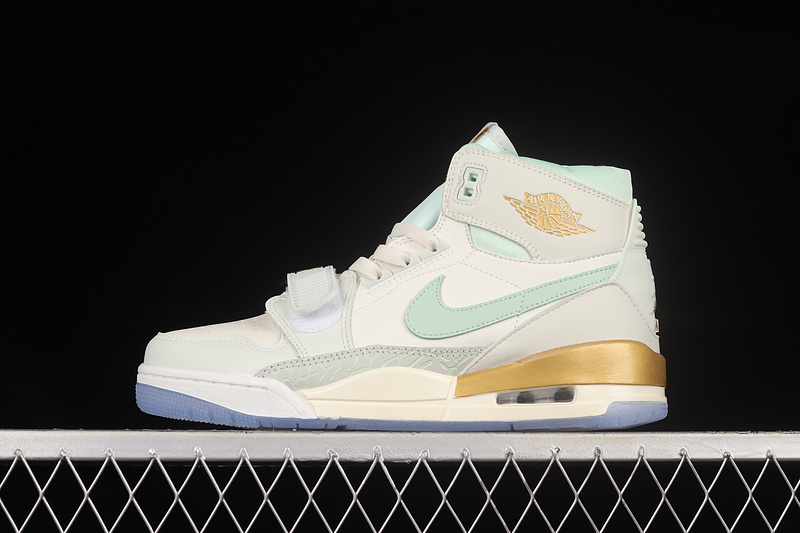 Air Jordan Legacy 312 White/Gold/Mint Green 13