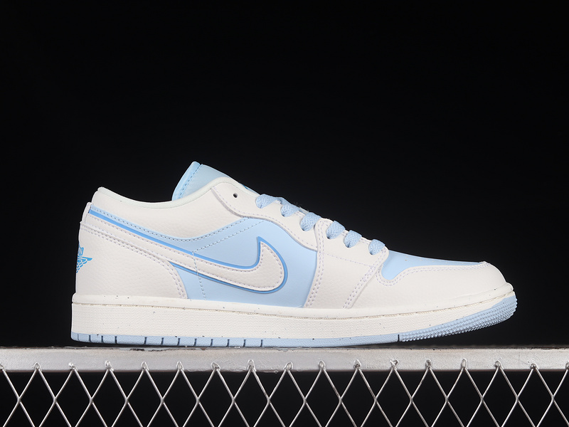 Air Jordan 1 Low Se Sail/Dark Powder Blue/Ice Blue 21