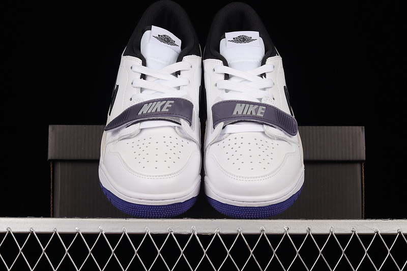 [Jordan Legacy 312 Low 25Th Anniversary White/Navy Blue/Black 5