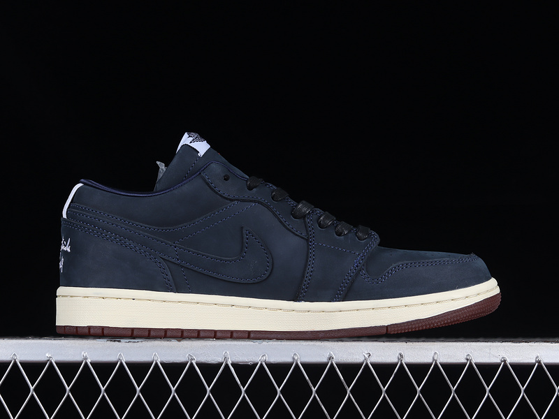 Eastside Golf Air Jordan 1 Low Midnight Navy/Navy/Burnt Sunrise/White 3