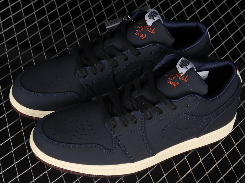 Eastside Golf X Air Jordan 1 Low Out The Mud Midnight Navy/Burnt Sunrise/White 13