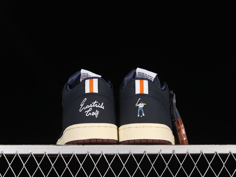 Eastside Golf X Air Jordan 1 Low Out The Mud Midnight Navy/Burnt Sunrise/White 27